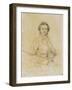 Niccolo Paganini, Violinist, 1819-Jean-Auguste-Dominique Ingres-Framed Giclee Print