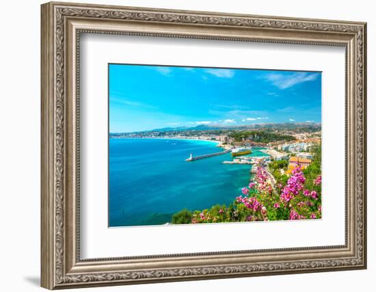 Nice City, French Riviera, Mediterranean Sea-LiliGraphie-Framed Photographic Print