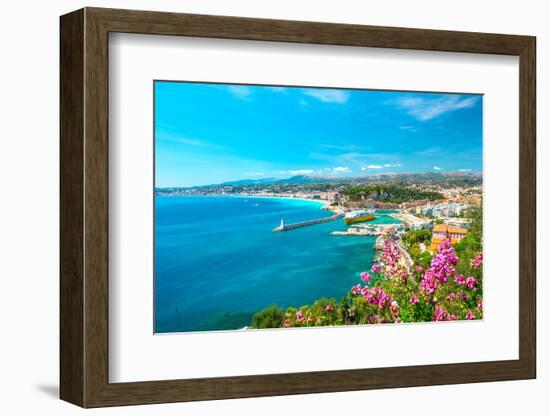 Nice City, French Riviera, Mediterranean Sea-LiliGraphie-Framed Photographic Print