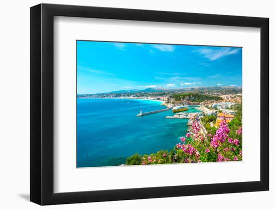 Nice City, French Riviera, Mediterranean Sea-LiliGraphie-Framed Photographic Print