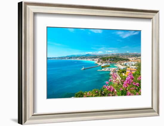 Nice City, French Riviera, Mediterranean Sea-LiliGraphie-Framed Photographic Print