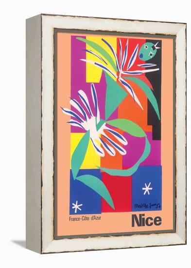 Nice France Côte d'Azur - La Danseuse Créole (The Creole Dancer), Vintage Travel Poster 1950-Henri Matisse-Framed Stretched Canvas