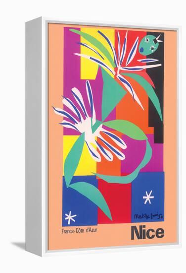 Nice France Côte d'Azur - La Danseuse Créole (The Creole Dancer), Vintage Travel Poster 1950-Henri Matisse-Framed Stretched Canvas