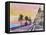 Nice France Seaview Boulevard at Sunset-Markus Bleichner-Framed Stretched Canvas