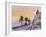 Nice France Seaview Boulevard at Sunset-Markus Bleichner-Framed Art Print