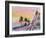 Nice France Seaview Boulevard at Sunset-Markus Bleichner-Framed Art Print