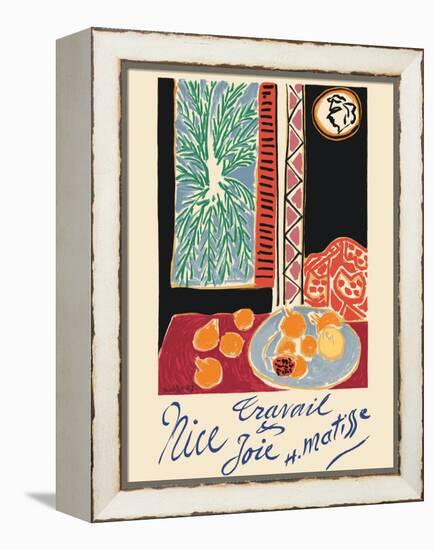 Nice France - Travail et Joie (Work and Joy) - Vintage Travel Poster 1948-Henri Matisse-Framed Stretched Canvas
