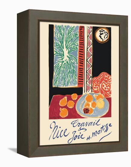 Nice France - Travail et Joie (Work and Joy) - Vintage Travel Poster 1948-Henri Matisse-Framed Stretched Canvas