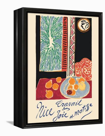Nice France - Travail et Joie (Work and Joy) - Vintage Travel Poster 1948-Henri Matisse-Framed Stretched Canvas