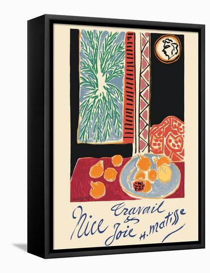 Nice France - Travail et Joie (Work and Joy) - Vintage Travel Poster 1948-Henri Matisse-Framed Stretched Canvas