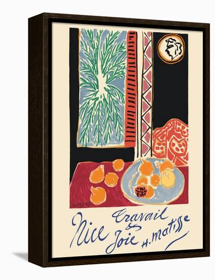 Nice France - Travail et Joie (Work and Joy) - Vintage Travel Poster 1948-Henri Matisse-Framed Stretched Canvas