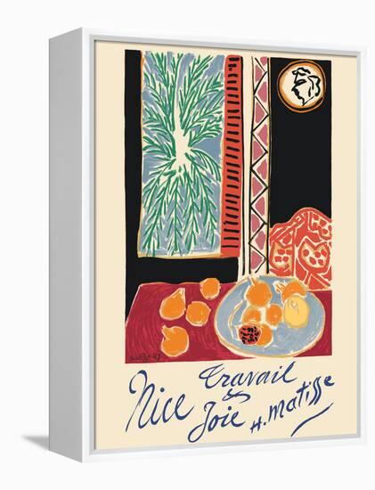 Nice France - Travail et Joie (Work and Joy) - Vintage Travel Poster 1948-Henri Matisse-Framed Stretched Canvas