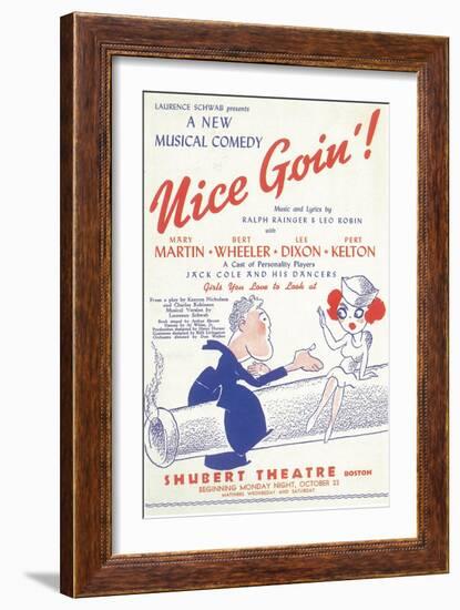 Nice Goin'--Framed Art Print