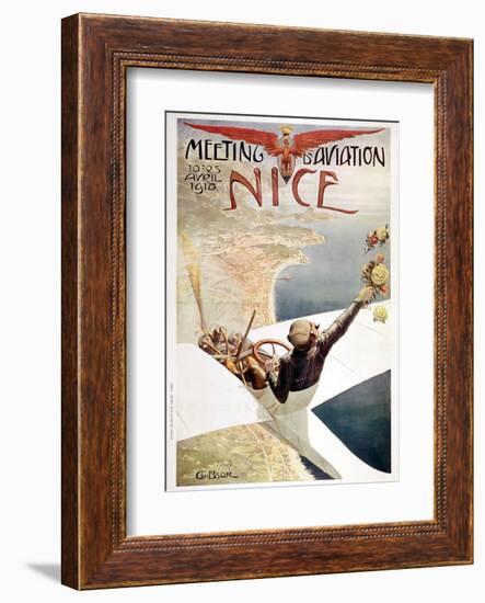 Nice Plane-null-Framed Art Print