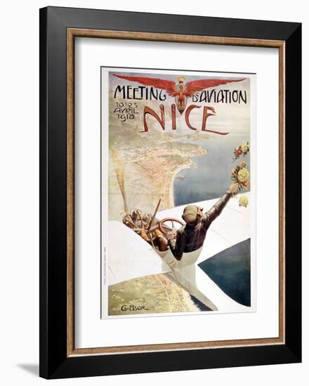 Nice Plane-null-Framed Art Print