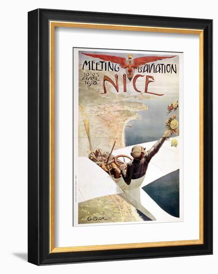 Nice Plane-null-Framed Art Print