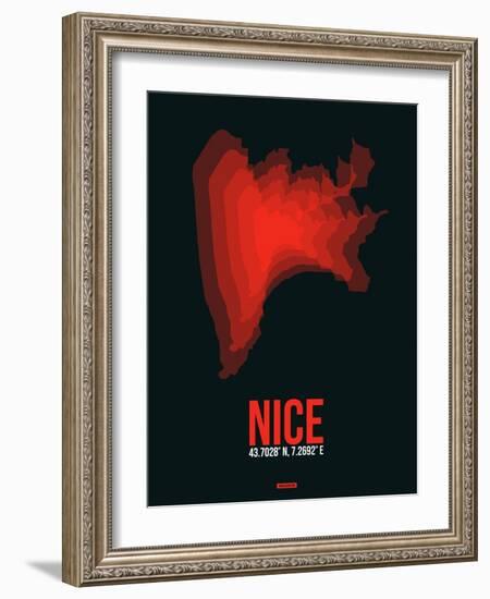 Nice Radiant Map 3-NaxArt-Framed Art Print