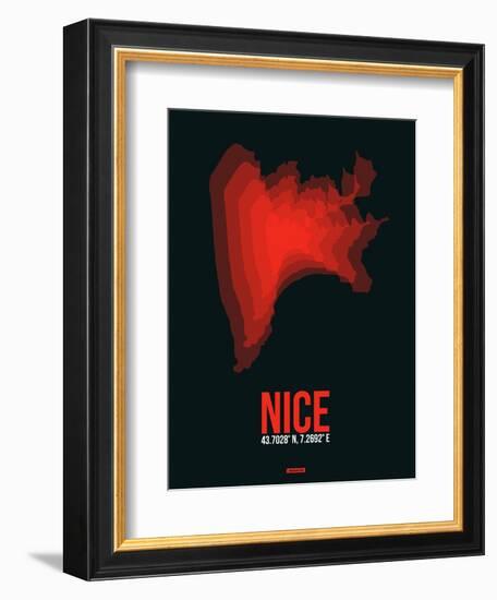 Nice Radiant Map 3-NaxArt-Framed Art Print