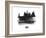 Nice Skyline Brush Stroke - Black II-NaxArt-Framed Art Print