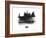 Nice Skyline Brush Stroke - Black II-NaxArt-Framed Art Print