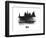 Nice Skyline Brush Stroke - Black II-NaxArt-Framed Premium Giclee Print