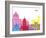 Nice Skyline Pop-paulrommer-Framed Art Print