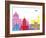 Nice Skyline Pop-paulrommer-Framed Art Print