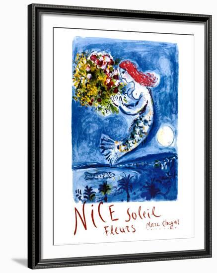 Nice Sun Flowers-Marc Chagall-Framed Art Print