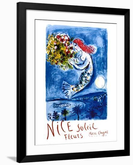 Nice Sun Flowers-Marc Chagall-Framed Art Print