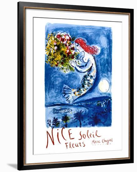 Nice Sun Flowers-Marc Chagall-Framed Art Print