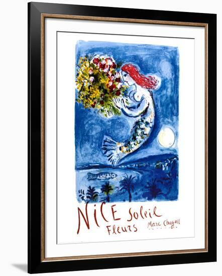 Nice Sun Flowers-Marc Chagall-Framed Art Print