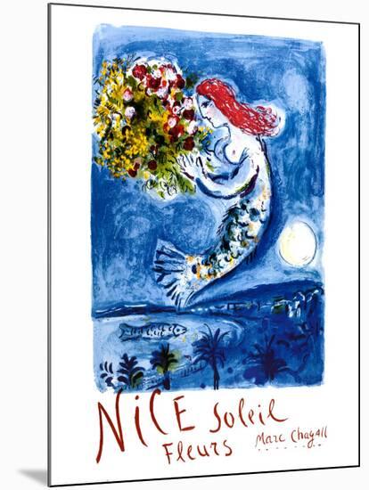 Nice Sun Flowers-Marc Chagall-Mounted Art Print