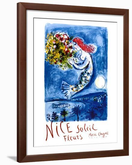 Nice Sun Flowers-Marc Chagall-Framed Art Print