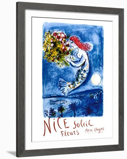 Nice Sun Flowers-Marc Chagall-Framed Art Print