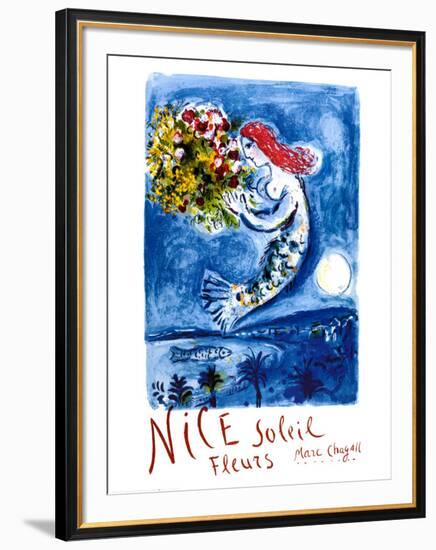 Nice Sun Flowers-Marc Chagall-Framed Art Print