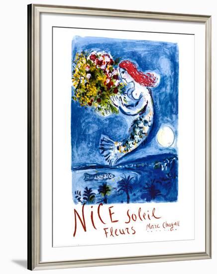 Nice Sun Flowers-Marc Chagall-Framed Art Print