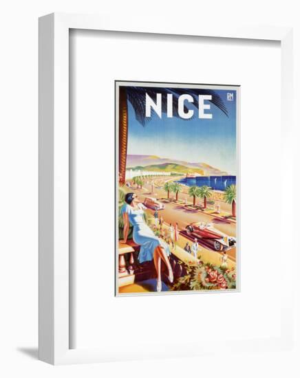 Nice-null-Framed Art Print