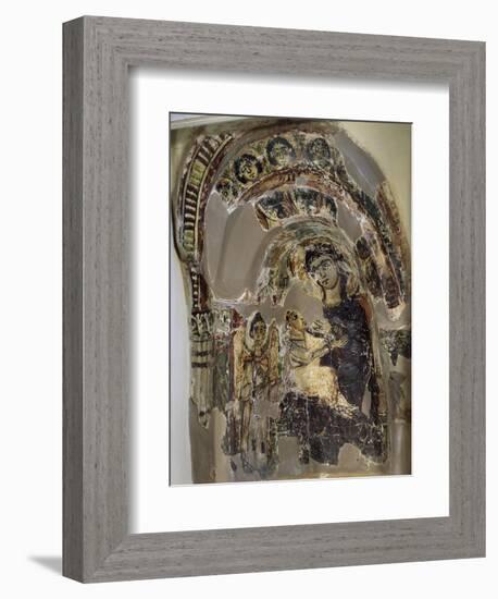 Niche with Virgin Suckling Child Jesus, Tempera, from Saqqara Monastery of S Geremia, Egypt-null-Framed Giclee Print