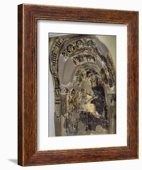 Niche with Virgin Suckling Child Jesus, Tempera, from Saqqara Monastery of S Geremia, Egypt-null-Framed Giclee Print