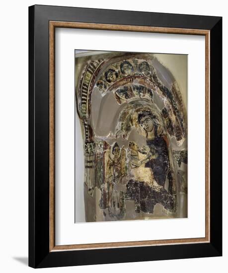 Niche with Virgin Suckling Child Jesus, Tempera, from Saqqara Monastery of S Geremia, Egypt-null-Framed Giclee Print