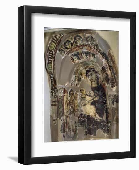 Niche with Virgin Suckling Child Jesus, Tempera, from Saqqara Monastery of S Geremia, Egypt-null-Framed Giclee Print