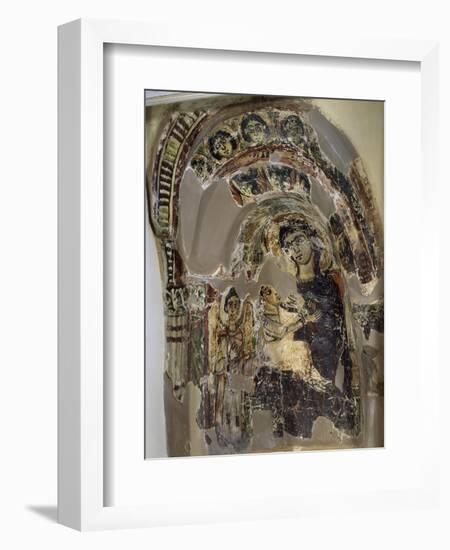 Niche with Virgin Suckling Child Jesus, Tempera, from Saqqara Monastery of S Geremia, Egypt-null-Framed Giclee Print