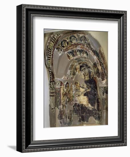 Niche with Virgin Suckling Child Jesus, Tempera, from Saqqara Monastery of S Geremia, Egypt-null-Framed Giclee Print