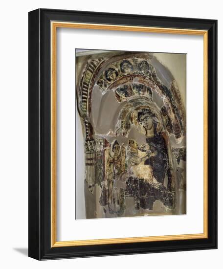 Niche with Virgin Suckling Child Jesus, Tempera, from Saqqara Monastery of S Geremia, Egypt-null-Framed Giclee Print