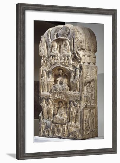 Niches Showing Buddha Surmounted by Six Dragons-null-Framed Giclee Print