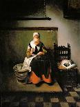 Young Woman Peeling Apples-Nicholaes Maes-Giclee Print