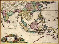 General Map Extending from India and Ceylon to Northwestern Australia by Way of Southern Japan-Nicholas Jansz Visscher-Framed Giclee Print