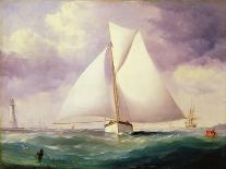Thames Yacht Club Match, Prima Donna Rounding the Buoy at Erith-Nicholas Matthews Condy-Giclee Print