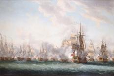 Sixth-Rate HM Ship Sailing past the English Coast, 1794 (Watercolour)-Nicholas Pocock-Giclee Print