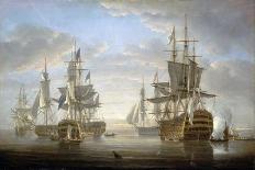 H.M.S. 'Lively' Capturing the Spanish Frigate 'Clara' Off Cape St. Mary, C.1806-Nicholas Pocock-Giclee Print